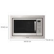 GLEN MO 677 25L Built-in Microwave Oven with 6 Autocook Menus (Silver)_2