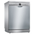 BOSCH Series 6 13 Place Settings Free Standing Dishwasher with Glass Protection Technology (No Pre-rinse Required, Silver Inox)_1