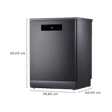 VOLTAS beko 15 Place Settings Free Standing Smart Dishwasher with Dirt Sensor (Anthracite)_2