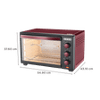USHA 3629R 29L Oven Toaster Grill with Motorized Rotisserie (Wine)_2