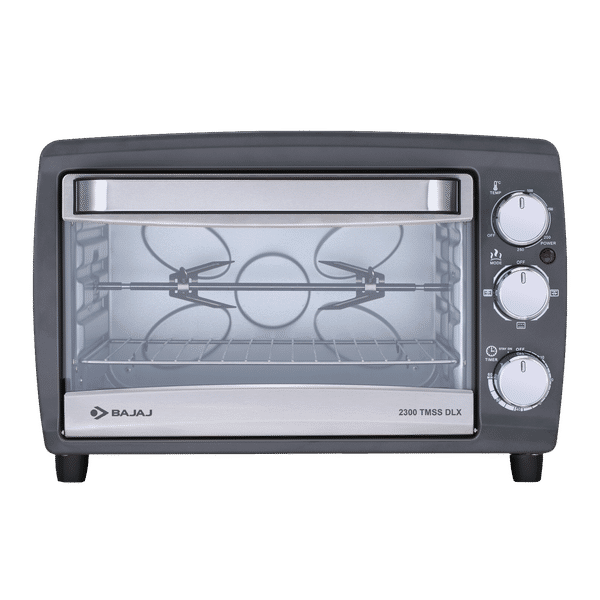 BAJAJ 2300 TMSS DLX 23L Oven Toaster Grill with Motorized Rotisserie (Black)_1