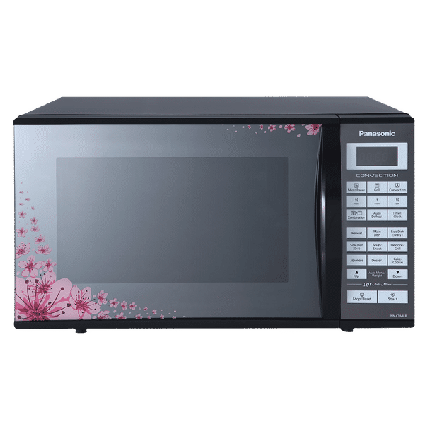 Panasonic 27L Convection Microwave Oven with 101 Autocook Menus (Silver/Black)_1