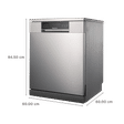 Hisense 15 Place Settings Free Standing Dishwasher with Silent Operation (Stainless Steel)_2