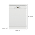 Miele G 5000 SC Active 14 Place Settings Free Standing Dishwasher with Eco Power Technology (Brilliant White)_2