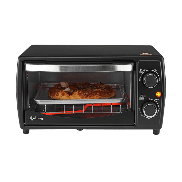 Lifelong LLOT10 10L Oven Toaster Grill with Auto Shut Off Timer (Black)_1