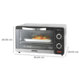 BOROSIL Prima 10L Oven Toaster Grill with Motorized Rotisserie (Silver)_2