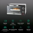 BOROSIL Prima 10L Oven Toaster Grill with Motorized Rotisserie (Silver)_3