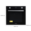 FABER FBIO 8F BK 80L Built-in Microwave Oven with Digital Display Control Panel (Black)_2