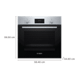 BOSCH Series 2 66L Built-in Microwave Oven with 3D Hot Air Technology (Stainless Steel)_2