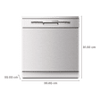 elica WQP12-7735HR 14 Place Settings Built-in Dishwasher with On Device Control (Stainless Steel)_2