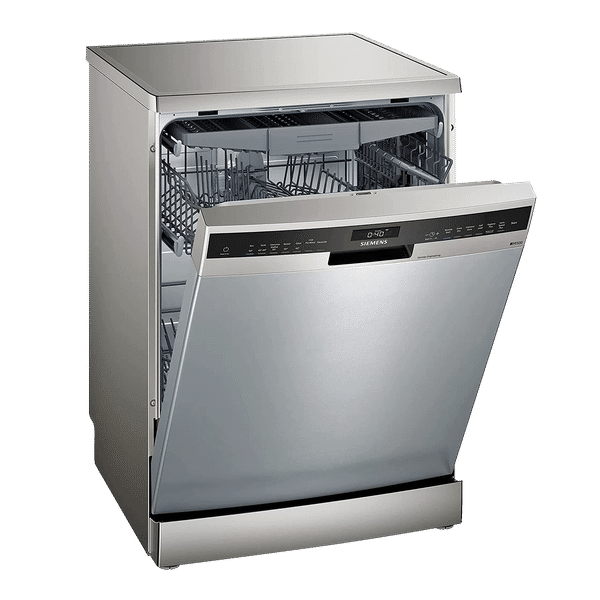 SIEMENS iQ500 14 Place Settings Free StandingSmart Dishwasher with Glass Protection Technology (Silver Inox)_1