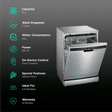 SIEMENS iQ500 14 Place Settings Free StandingSmart Dishwasher with Glass Protection Technology (Silver Inox)_3