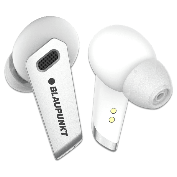 Blaupunkt BTW300 TWS Earbuds with Environmental Noise Cancellation (IPX5 Sweat Resistant, TurboVolt Charging, White)_1