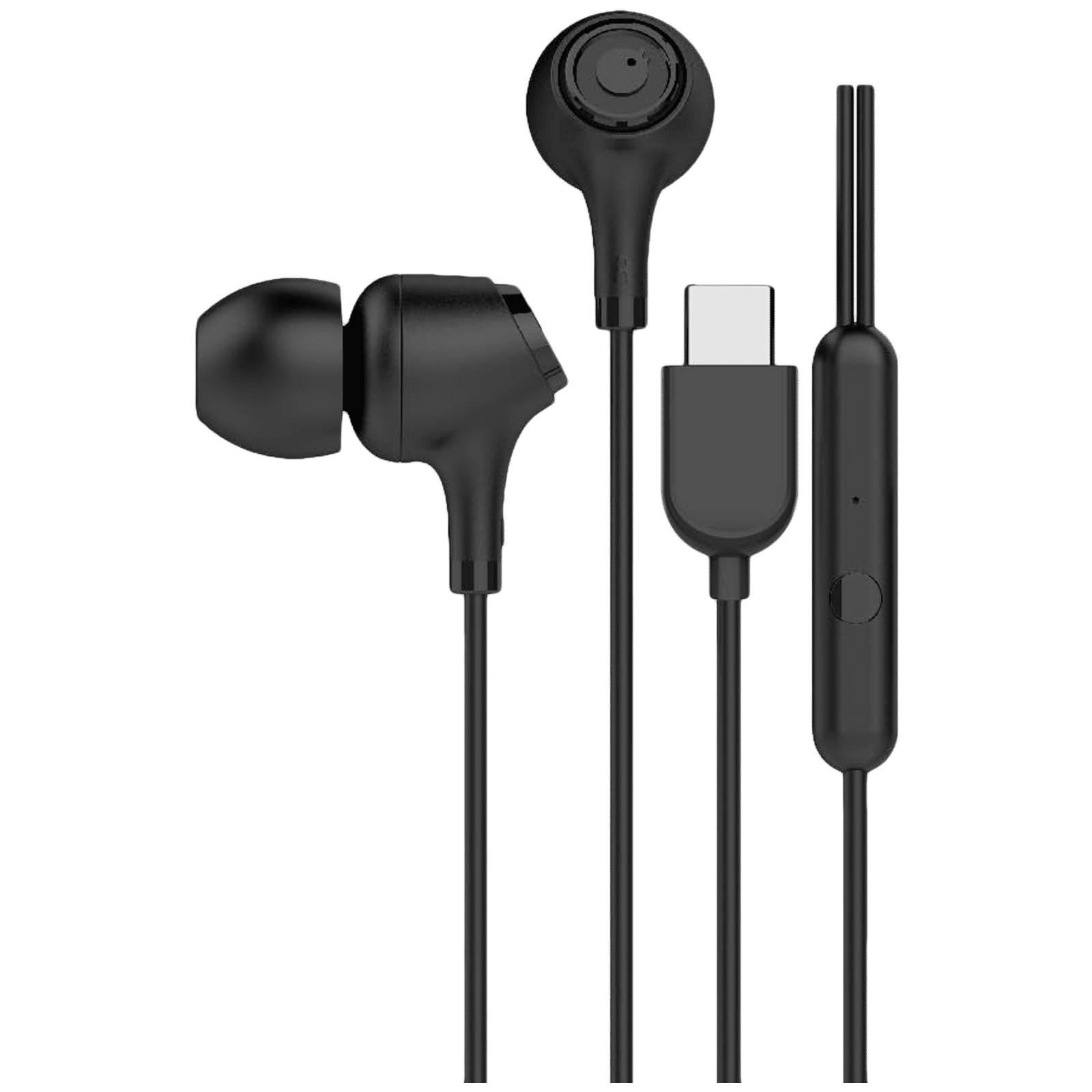 Blaupunkt EM01 Wired Earphone with Mic (In Ear, Black)