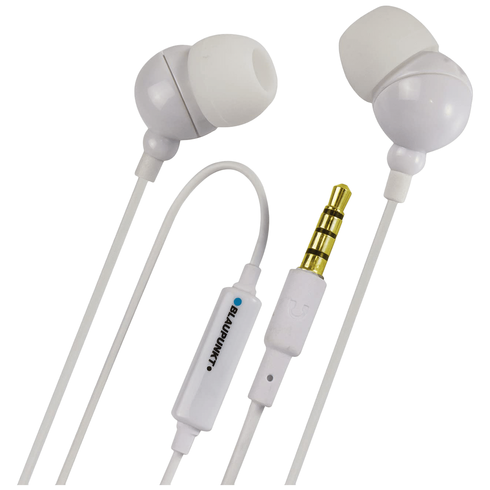 Blaupunkt EM-05M Wired Earphone with Mic (In Ear, White)