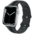 GRIPP TUTONE Silicone Strap for Apple iWatch Series 8, Series 7, Series 6, Series 5, Series 4, Series 3, Series 2, Series 1 (45mm / 49mm) (Soft and Comfortable, Grey and Black)_2