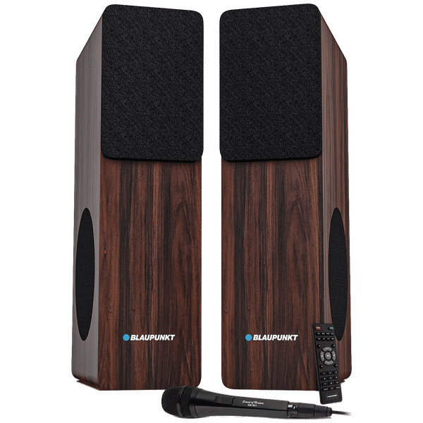 Blaupunkt TS120 120W Bluetooth Party Speaker with Mic (360 Degree Powerful Sound, 1.0 Channel, Brown)_1