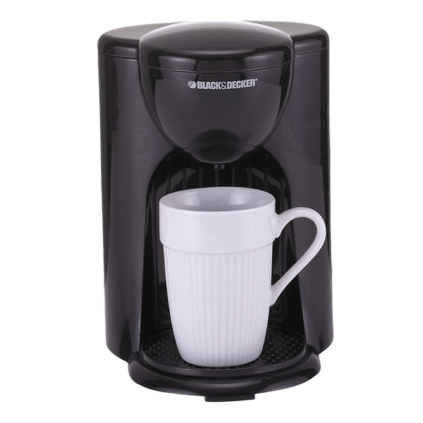 BLACK+DECKER DCM25 330 Watt 1 Cups Automatic Espresso & Drip Coffee Maker with Removable Drip Tray (Black)_1