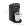 BLACK+DECKER DCM25 330 Watt 1 Cups Automatic Espresso & Drip Coffee Maker with Removable Drip Tray (Black)_2