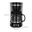 BLACK+DECKER BXCM1201IN 900 Watt 12 Cups Automatic Drip Coffee Maker with Keep Warm Function (Black)_2