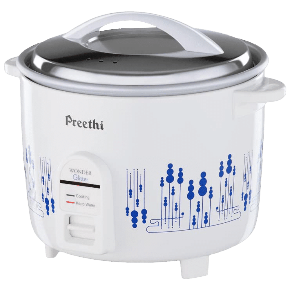 Buy Preethi Glitter 1.8 Litre Electric Rice Cooker with Keep Warm ...