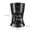 PHILIPS Daily Collection 750 Watt 7 Cups Automatic Drip Coffee Maker with Water Level Indicator (Black)_2