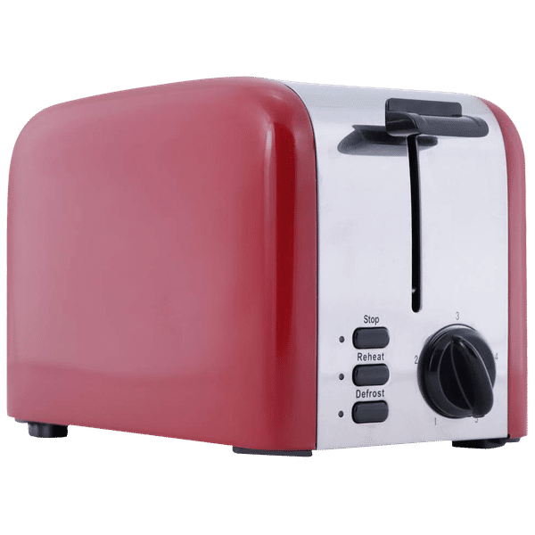 WONDERCHEF Crimson Edge 850W 2 Slice Pop-Up Toaster with Reheat Function (Red)_1