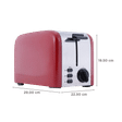 WONDERCHEF Crimson Edge 850W 2 Slice Pop-Up Toaster with Reheat Function (Red)_2