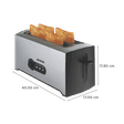 BOROSIL Krispy 1500W 4 Slice Pop-Up Toaster with Temperature Control (Silver)_2