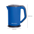 WONDERCHEF Luxe 1800 Watt 1.7 Litre Electric Kettle with Boil Dry Protection (Blue)_2