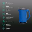 WONDERCHEF Luxe 1800 Watt 1.7 Litre Electric Kettle with Boil Dry Protection (Blue)_3