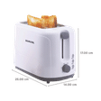 BOROSIL Krispy 700W 2 Slice Pop-Up Toaster with Temperature Control (White)_2