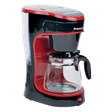 morphy richards Primero 750 Watt 6 Cups Automatic Drip Coffee Maker with Anti Drip Function (Black/Red)_4