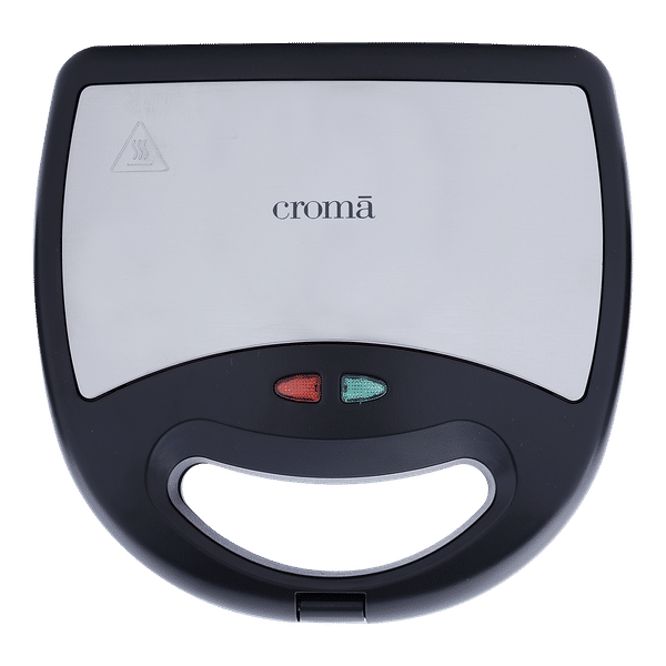 Croma 750W 2 Slice Sandwich Maker with Cool Touch Handle (Black)_1