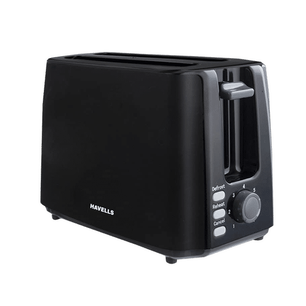 HAVELLS Crisp Plus 700W 2 Slice Pop-Up Toaster with 7 Heat Setting (Black)_1