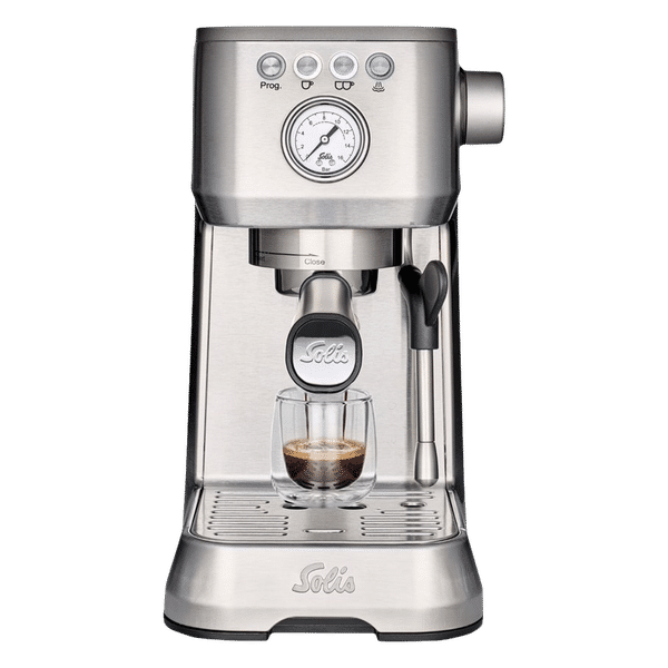 Solis Perfella Plus 1700 Watt 2 Cups Semi-Automatic Espresso Coffee Maker with Integrated Monometer (Silver)_1