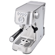 Solis Perfella Plus 1700 Watt 2 Cups Semi-Automatic Espresso Coffee Maker with Integrated Monometer (Silver)_4