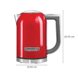 KitchenAid 3000 Watt 1.7 Litre Electric Kettle with Auto Shut Off (Red)_2