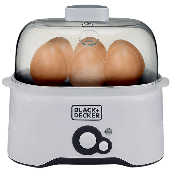 BLACK+DECKER BXEG2801IN 6 Egg Electric Egg Cooker with Dry Boil Protection (White)_1