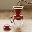 Hario V60 4 Cups Manual Espresso & Drip Coffee Maker with Heat Resistant (Red)_4