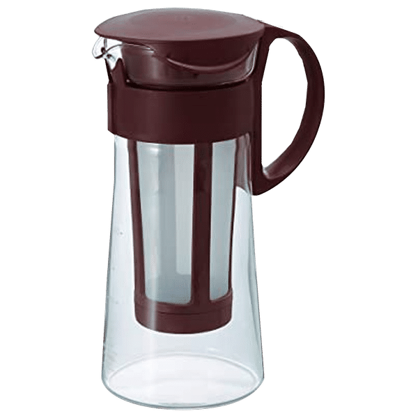 Hario Mizudashi 2.5 Cups Manual Espresso & Cold Brew Coffee Maker with Heat Resistant (Red)_1