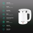 morphy richards Luxe Beauty 700 Watt 0.5 Litre Electric Kettle with Auto Shut Off (White)_3