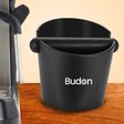 Budan Coffee Knock Box (Rubber Base, BUDKB102, Black)_3