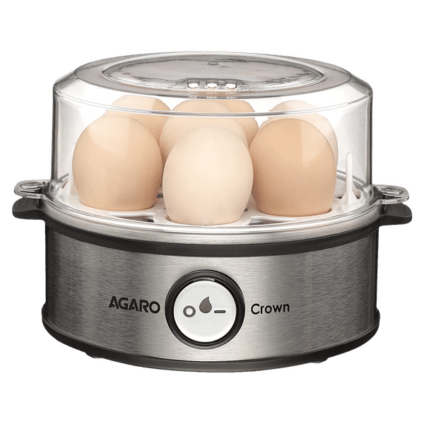 AGARO Crown 7 Egg Electric Egg Boiler with One Touch Operation (Silver)_1