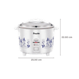 Preethi Glitter 1 Litre Electric Rice Cooker with RoHS Compliance (White)_2