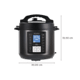 AGARO Imperial 6 Litre Electric Pressure Cooker with Keep Warm Function (Black)_2
