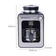 WONDERCHEF Regalia 4 Cups Automatic Black Coffee Maker with Anti Drip Valve (Black/Silver)_2