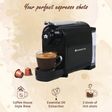 WONDERCHEF Regalia Capsule 1400 Watt Automatic Ristretto, Espresso, Lungo, Cappuccino, Latte & Americano Coffee Maker with Removable Drip Tray (Black)_4