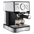 AGARO Imperial 1100 Watt 6 Cups Automatic Cappuccino & Espresso Coffee Maker with Analog Dial Thermometer (Silver)_1