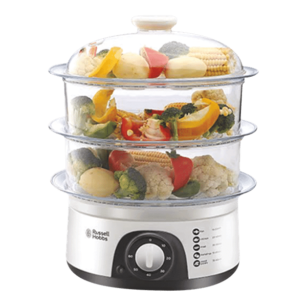 Russell Hobbs RFS800 9 Litre Electric Food Steamer with Keep Warm Function (White)_1